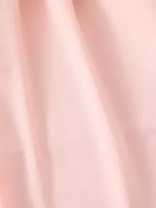 Niñas Vestido con cinturón cuello de volante con encaje en contraste de espalda con abertura de ojo - Rosa vieja - Ver 5