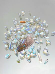 50 piezas Decoraciones de arte de uñas con rhinestones, Dijes de uñas, Gemas de uñas, Suministros para uñas - Multicolor - Ver 1