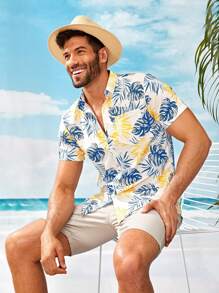 Manfinity RSRT Men Tropical Print Shirt - Multicolor - View 1
