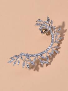 水鑽紋理耳掛 - 白色 - 查看 4