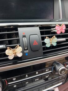 3pcs Butterfly Design Car Air Outlet Clip - Multicolor - View 2