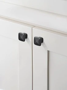 2pcs Solid Color Drawer Knob, Minimalist Aluminum Alloy Drawer Handle For Household - View 1