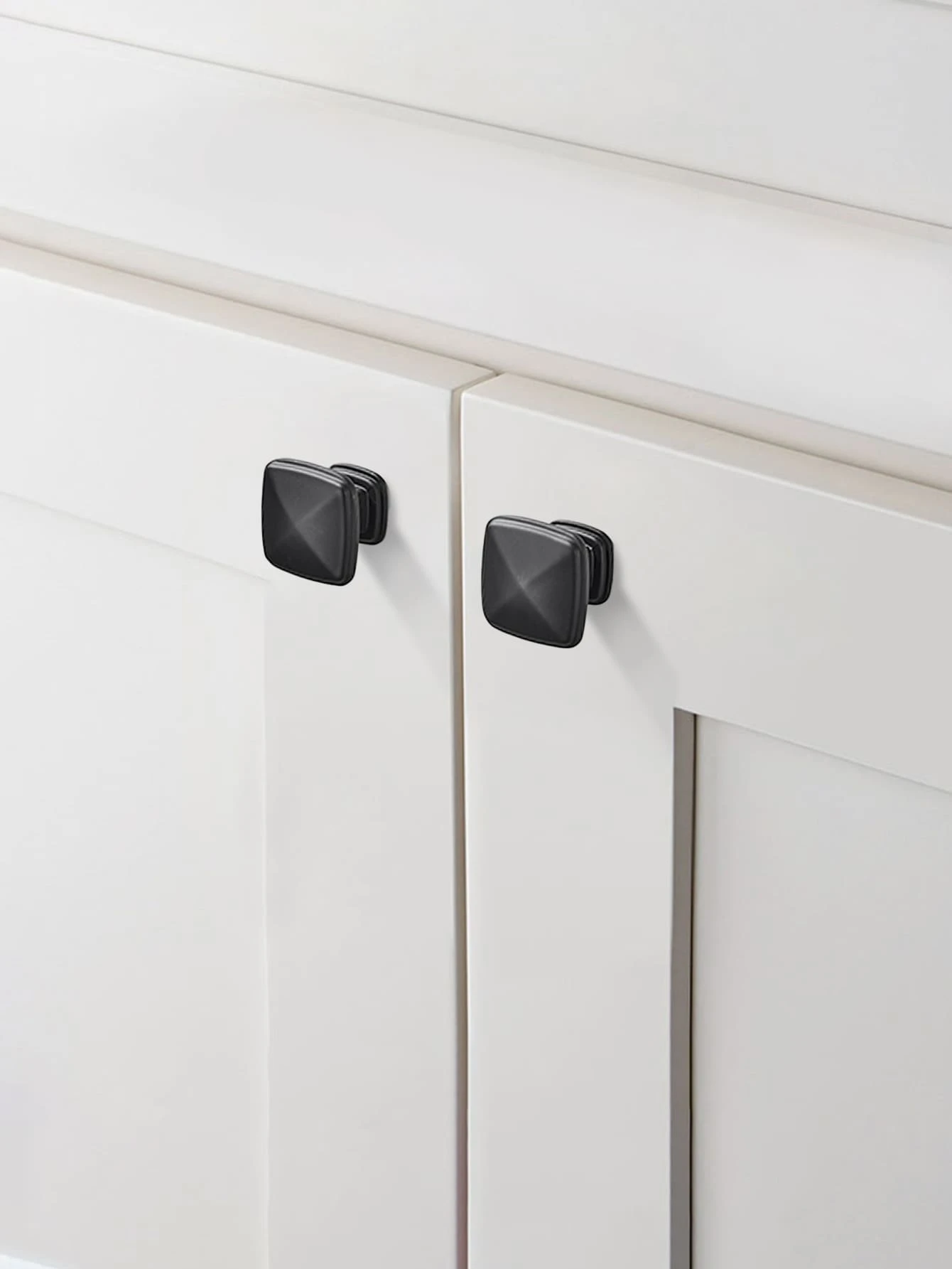 2pcs Solid Color Drawer Knob, Minimalist Aluminum Alloy Drawer Handle For Household - View 1