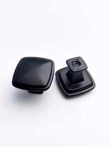 2pcs Solid Color Drawer Knob, Minimalist Aluminum Alloy Drawer Handle For Household - View 2
