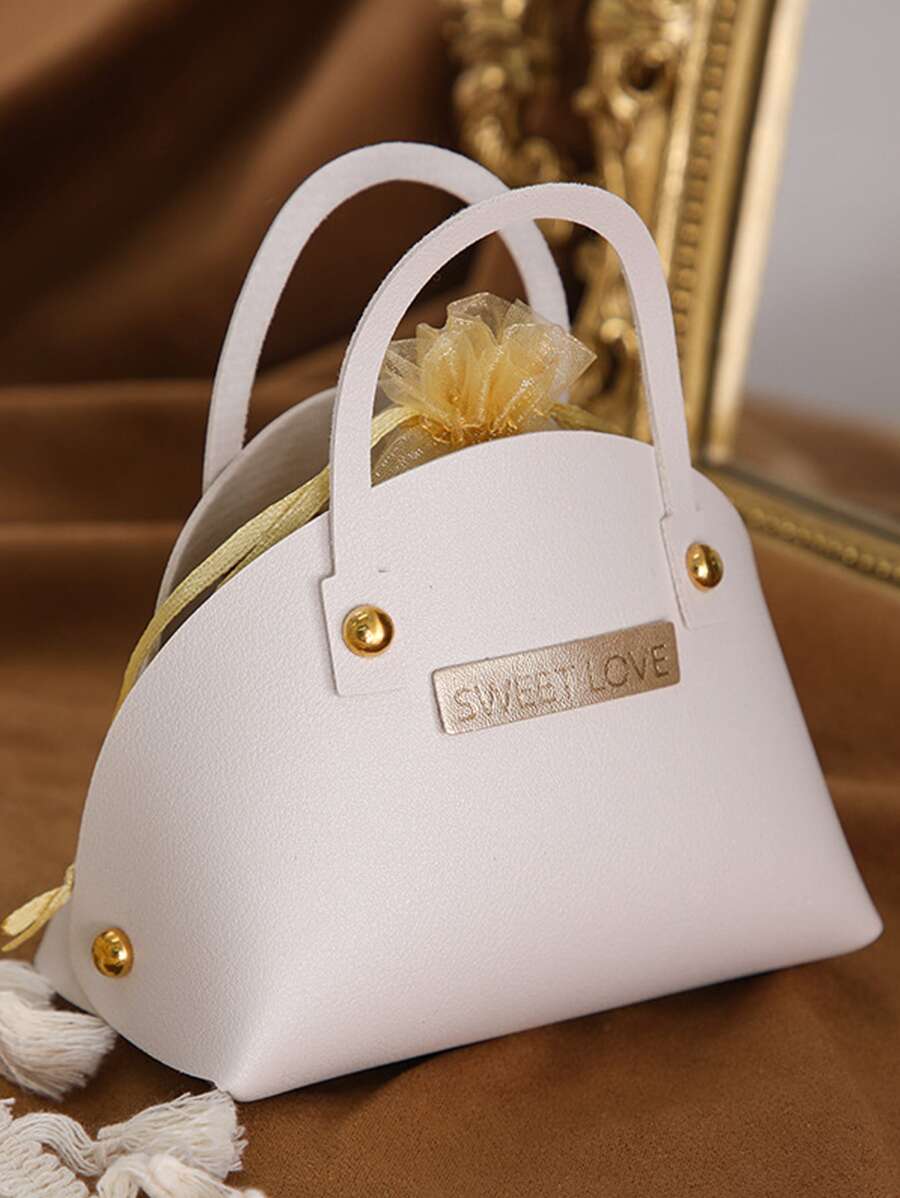 1入組字母設計禮品袋 - 彩色 - 查看 1