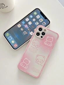 Funda para móvil oso de dibujos animados - Beis - Ver 3