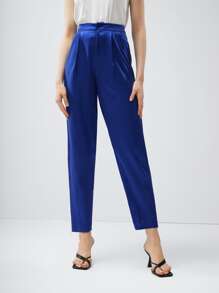 MOTF PREMIUM SILK BLEND TAILORED TROUSERS - Royal Blue - View 6