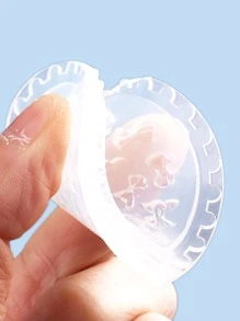 FULL BEAUTY 蝴蝶結形狀指甲蓋模板 - 無色 - 查看 3