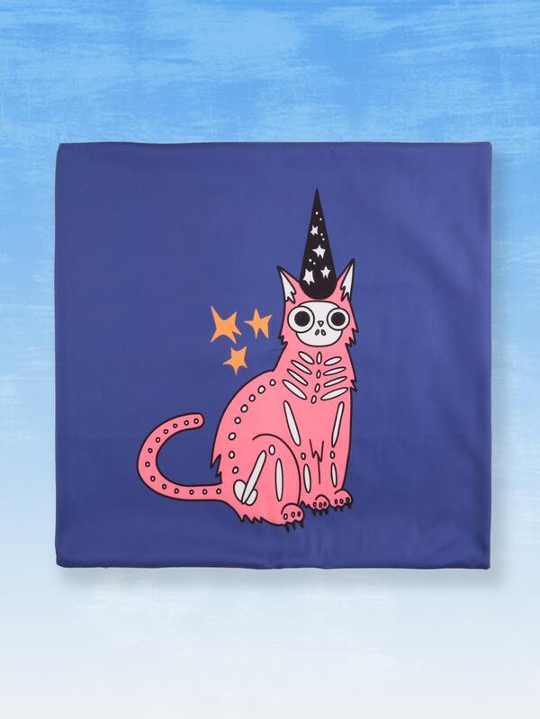 Romwe X Remiandoliver Housse De Coussin Sans Bourre A Motif De Chat Mode En Ligne Shein France