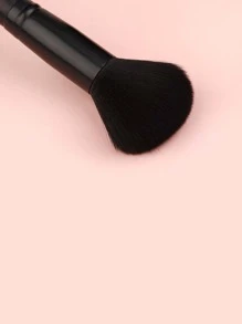 Soft Hair Big Size Powder Brush Cosmetic Brushes For Face - Black - View 4