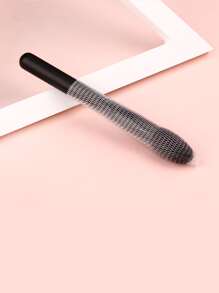 Soft Hair Big Size Powder Brush Cosmetic Brushes For Face - Black - View 5