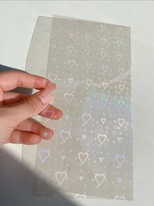 6 piezas Pegatina con patrón mixto transparente - Multicolor - Ver 5