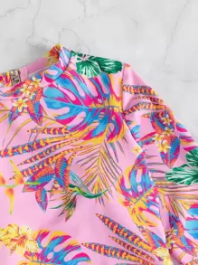 Phụ nữ một mảnh Cắt ra Nhiệt đới Boho - Nhiều màu - Xem 3