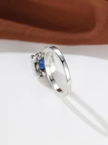 Nhẫn trang trí bằng Rhinestone & Tròn - Nhiều màu - Xem 2