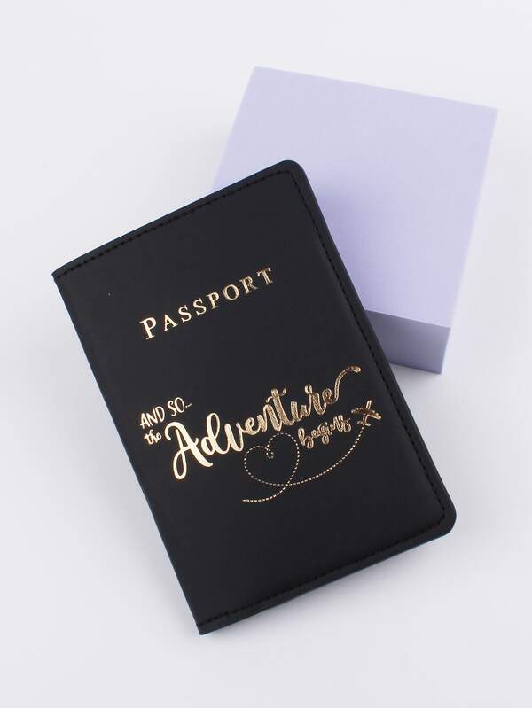 Letter Graphic Passport Case SHEIN USA