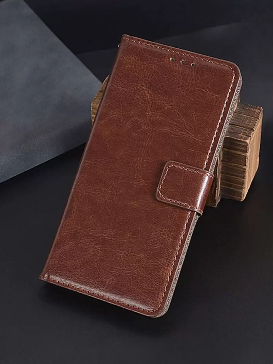PU Wallet Phone Case,International Version, Not The Domestic Version - Brown - View 1
