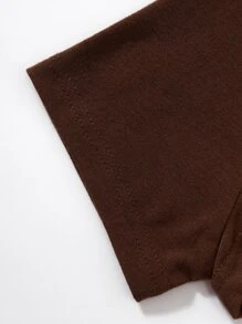 SHEIN Unity 字母圖案吊帶連衣裙和前短後長T恤 - 彩色 - 查看 5