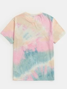 Manfinity RebelGame Men Tie Dye Coconut Tree Print Tee - Multicolor - View 2