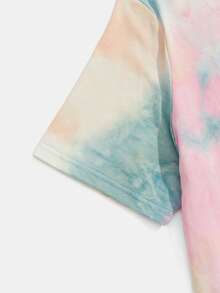 Manfinity RebelGame Men Tie Dye Coconut Tree Print Tee - Multicolor - View 4