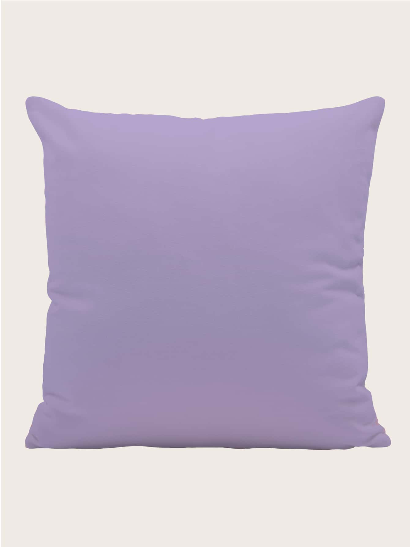 Funda de cojín sin relleno unicolor - Púrpura malva - Ver 1