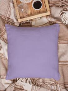 Funda de cojín sin relleno unicolor - Púrpura malva - Ver 2