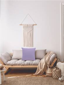 Funda de cojín sin relleno unicolor - Púrpura malva - Ver 3