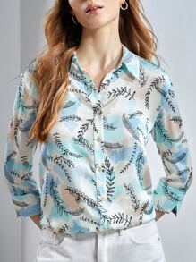 MOTF X Jo Situ Allen SILK PRINTED SHIRT - Multicolor - View 2