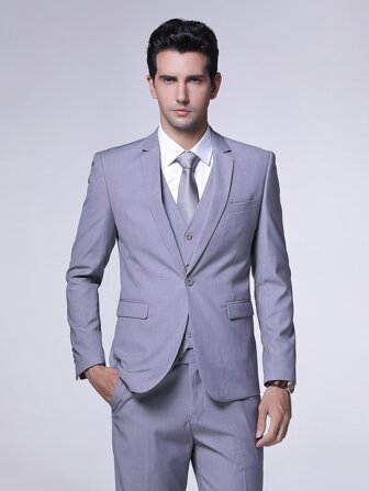 CLOUDSTYLE Knapp Slätt Office Herr Blazer