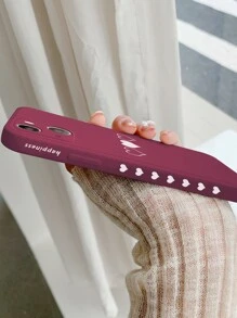 带手机吊饰 Tpu 侧漆手机壳，带手带，兼容 Iphone 7 Plus、Iphone X、Iphone Xr、Iphone Xs Max、Iphone 11、Iphone 11 Pro、Iphone 11 Pro Max、Iphone 12、Iphone 12 Pro、Iphone 12 Pro Max、Iphone 13、Iphone 13 Pro、Iphone 13 Pro Max、Iphone 15、Iphone 15 Pro、Iphone 15 Pro Max、Iphone 14、Iphone 14 Pro、Iphone 14 Pro Max、三星系列 - 酒紅色 - 查看 4