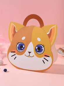 1 pieza Caja de regalo con diseño de gato de dibujos animados - Multicolor - Ver 1