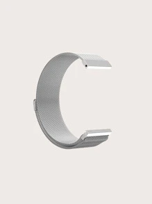 Milanese Magnetic Watch Band compatible with apple 1-9 And Samsung Smart Watch - Silver - View 5