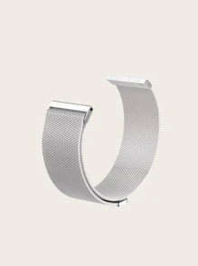 Milanese Magnetic Watch Band compatible with apple 1-9 And Samsung Smart Watch - Silver - View 6