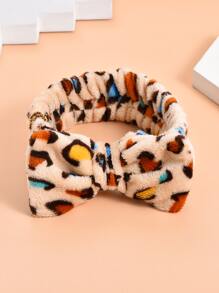 Leopard Print Bath Headband - Multicolor - View 3