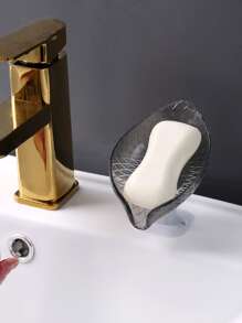 1 件叶形随机颜色肥皂沥水盘 - 彩色 - 查看 2