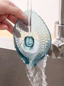 1 件叶形随机颜色肥皂沥水盘 - 彩色 - 查看 3