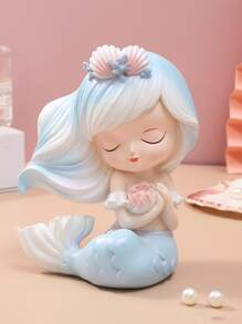 1pc Mermaid Shaped Art Decoration - Multicolor - View 1