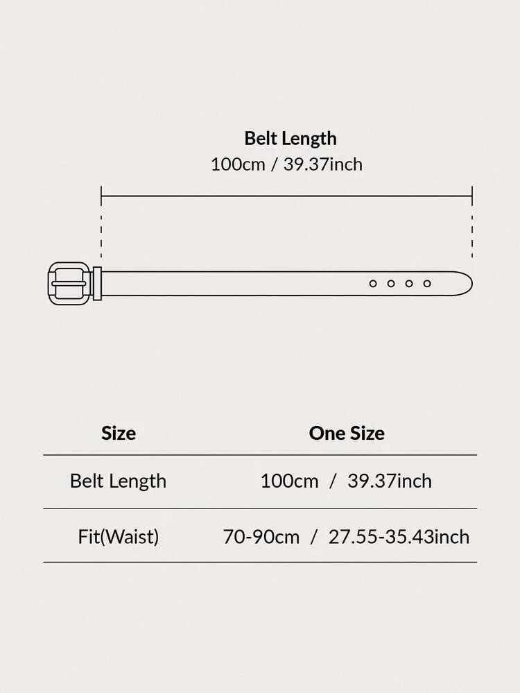 Square Buckle Belt