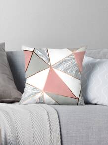 Geometric Pattern Cushion Cover Without Filler, Modern Polyester Throw Pillowcase For Home Decor - Multicolor - View 3
