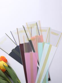 10pcs Random Color Flower Wrapping Paper - Multicolor - View 2