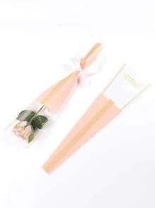 10pcs Random Color Flower Wrapping Paper - Multicolor - View 3