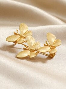 Butterfly Design Brooch - Multicolor - View 3