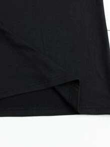 Plus Pineapple Print Tee - Black - View 5