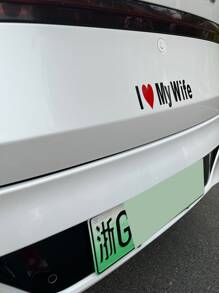 Adhesivo para coche con estampado de letra - Multicolor - Ver 3