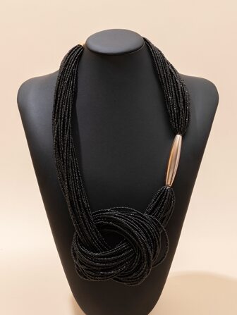 1pc Women's Minimalist Rice Beads Necklace