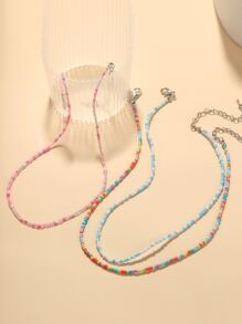 3入組串珠項鏈 - 彩色 - 查看 2
