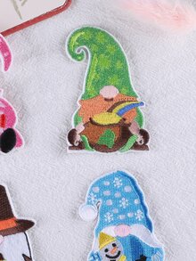 4pcs Gonk Shaped Patch Sticker - Multicolor - View 3