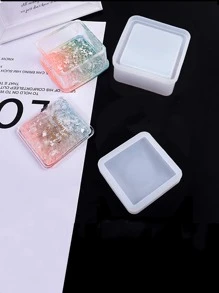 6 piezas Molde de silicona con formas geométricas - Blanco - Ver 2