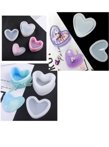 6 piezas Molde de silicona con formas geométricas - Blanco - Ver 3