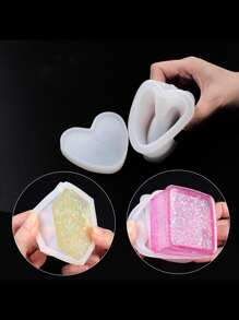6 piezas Molde de silicona con formas geométricas - Blanco - Ver 4