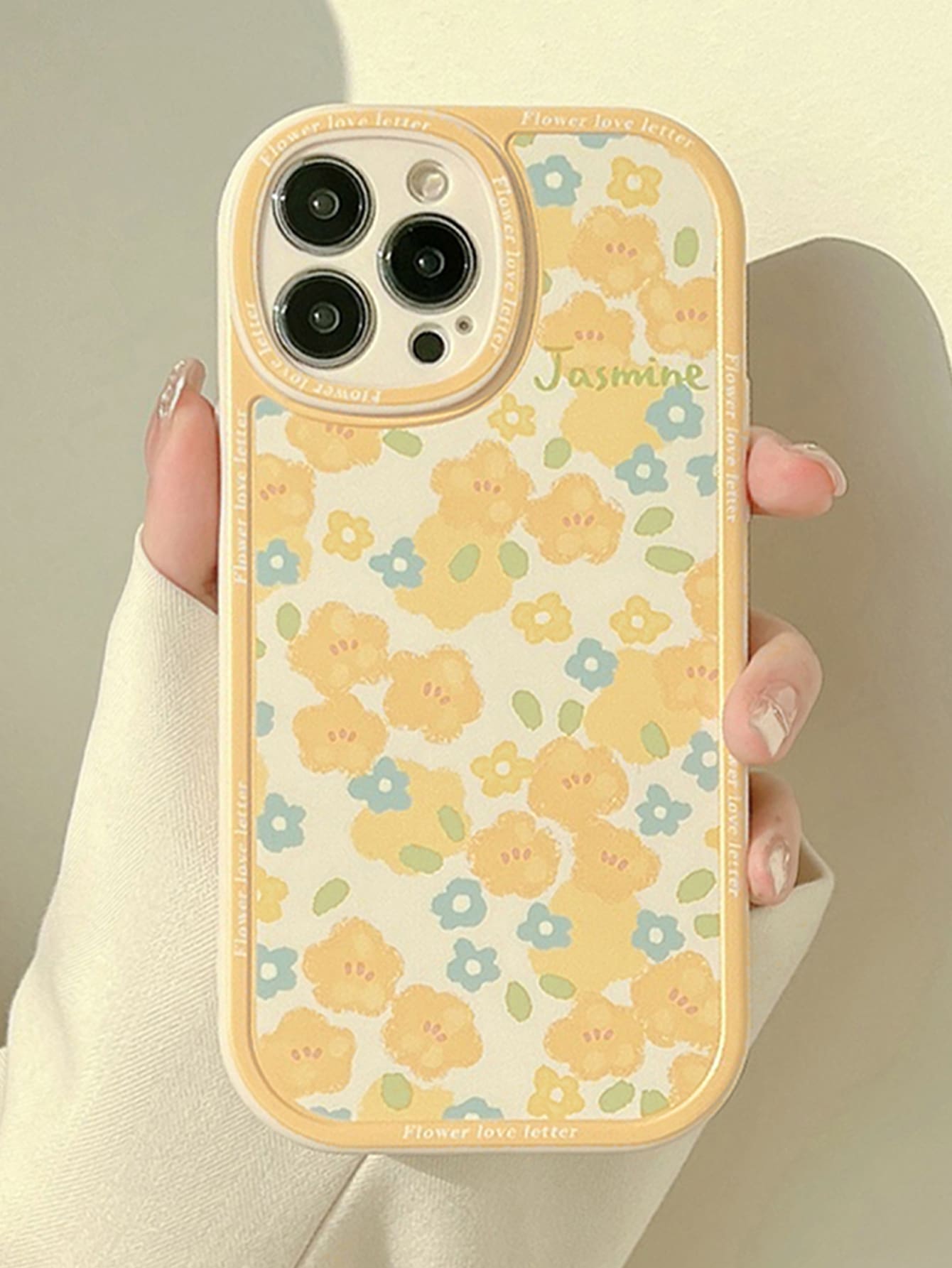 花卉圖案手機外殼 - 彩色 - 查看 1